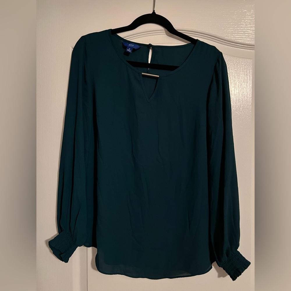Women’s Dark Green Chiffon Top